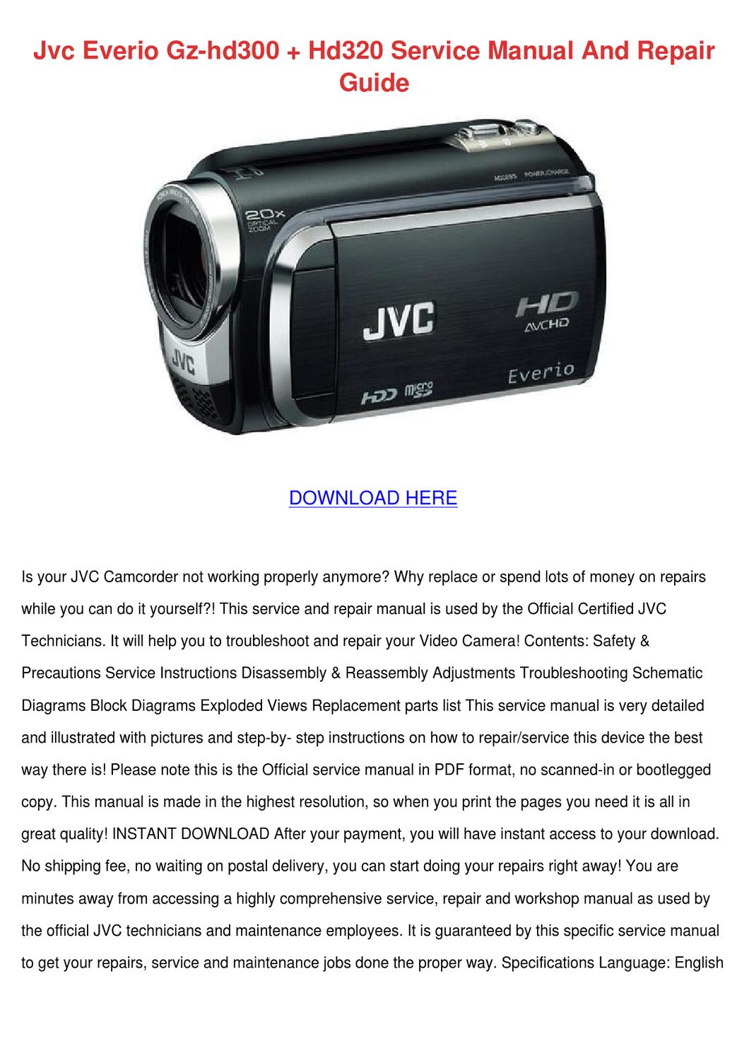 Jvc Camcorder User Manual Download